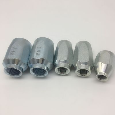 Cr3 Zinc Plated  Excavator 1/4 Inch Female Swivel Hose Fitting