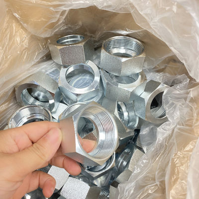 2 Carbon Steel Retaining Nuts Adapter Hydraulic Fittings