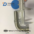87392 90 Elbow SAE CNC Hydraulic Hose Flange Fitting