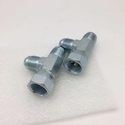 Female Jic Hydraulic Hose Fittings 1/4" Tee Adapter