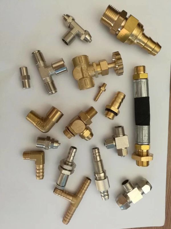 OEM Brass Compression Shelve Stamping BSPT JIC Hydraulic Hose Adapters