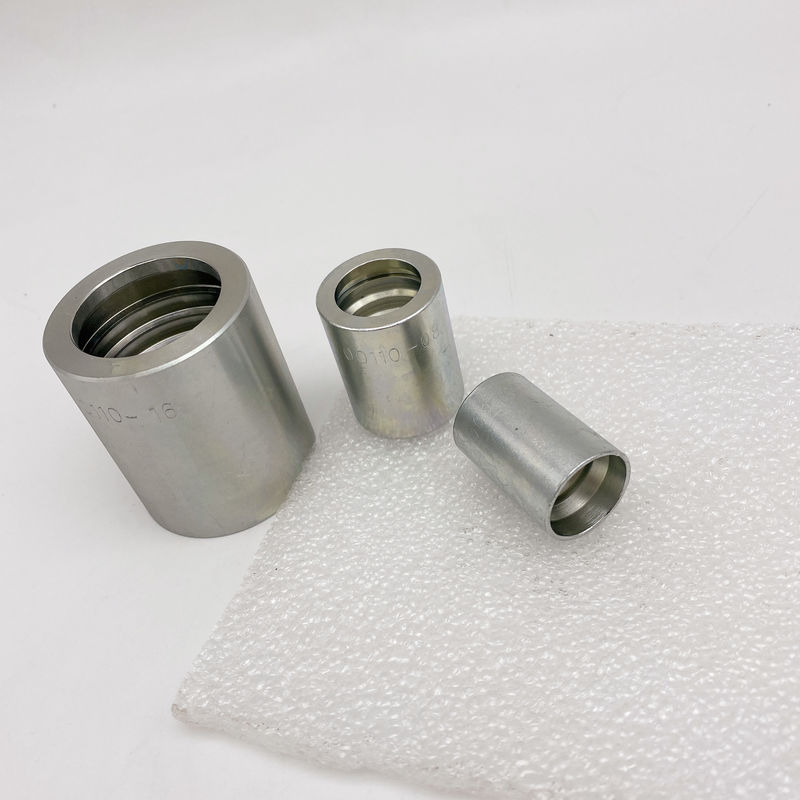 00110A-06 Zinc Plated Hydraulic Hose Ferrules SAE 100 R1